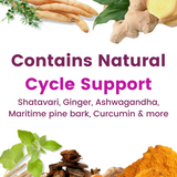 Dual-tablet menstrual supplement - Contains Natural Cycle Support