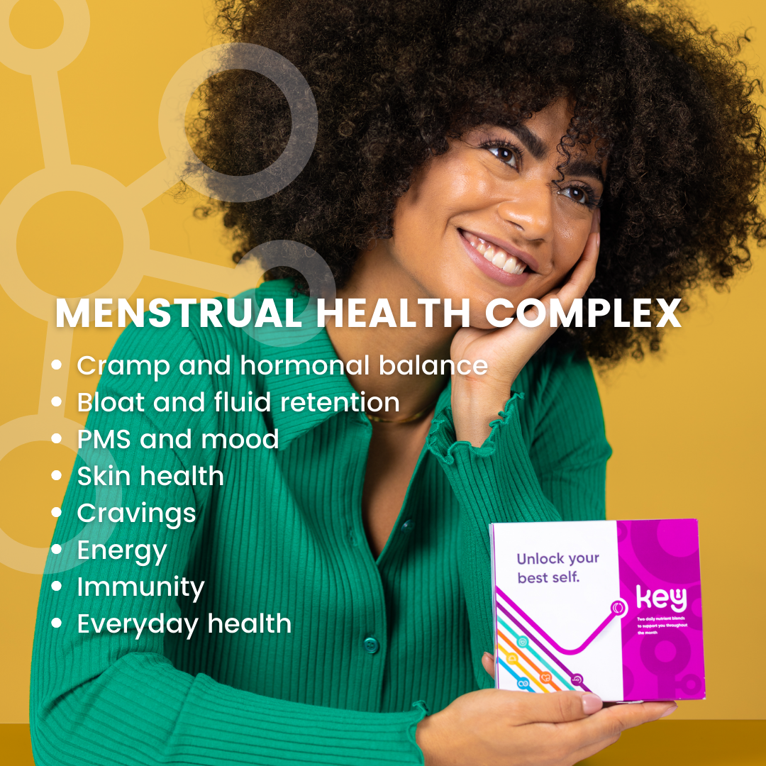 Menstrual cycle support supplement for natural hormone balance and comfort