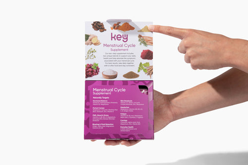 Key Menstrual Cycle dual-tablet supplement for women’s monthly wellness