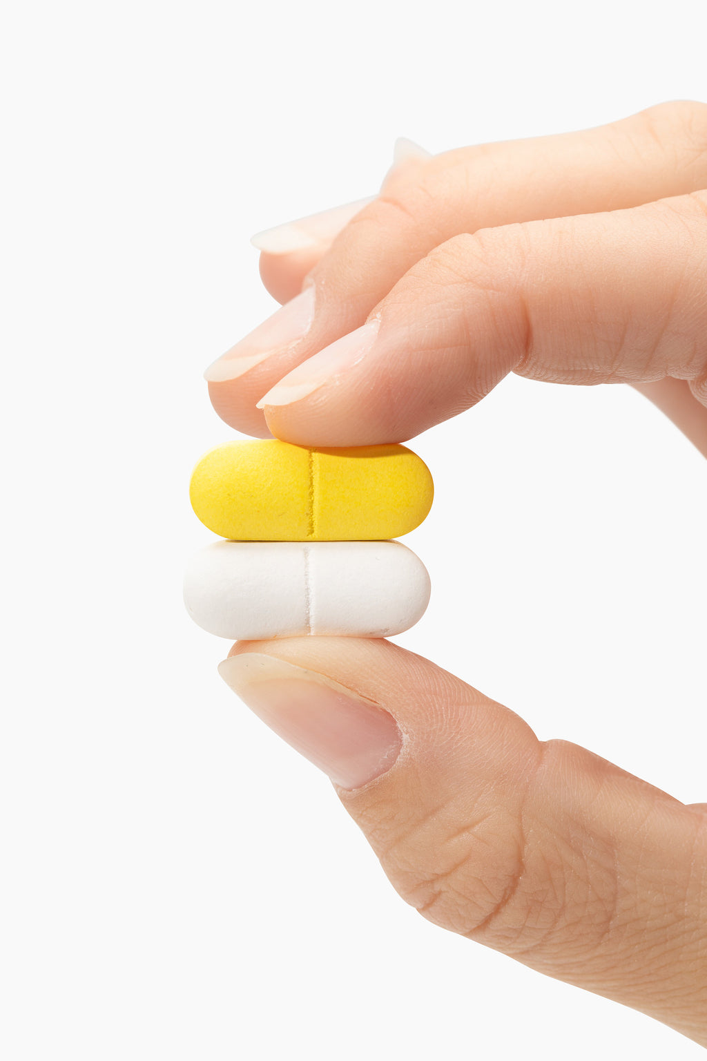 Display of both supplements outside of packaging