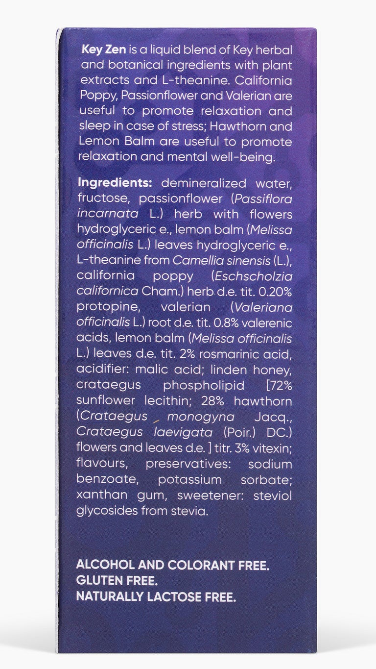 Botanical stress relief drops with lemon balm, valerian and passionflower