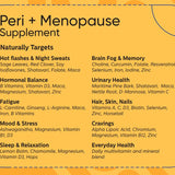 Clinically formulated peri menopause supplement for healthy aging and vitality